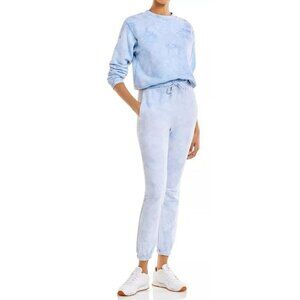 Revolve Cotton Citizen Milan Blue Tie-Dye Jogger Sweatpants Size Large NWT